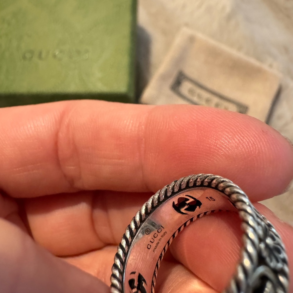 Gucci Silver Ring size‎ 14 - Picture 5 of 12